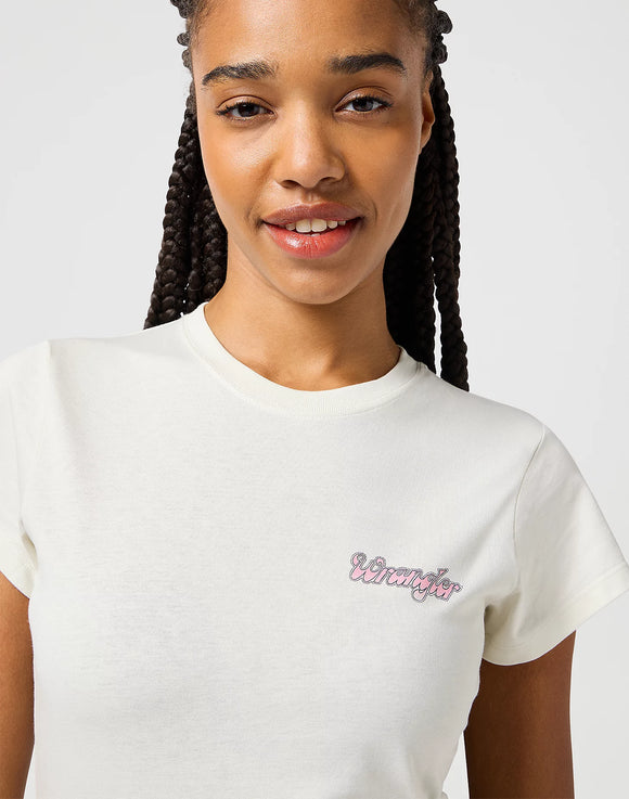 T SHIRT WRANGLER Shrunken Band Tee