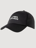 Cappello unisex nero e forest green con scritta laterale