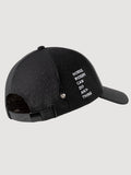 Cappello unisex nero e forest green con scritta laterale