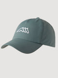 Cappello unisex nero e forest green con scritta laterale