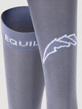 Calzini glicine con scritta e logo in jaquard junior