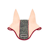 Cuffietta in tessuto tecnico con fascia centrale leopardata