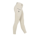 Leggins bambina slim fit grip con logo
