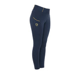 Leggins bambina slim fit grip con logo